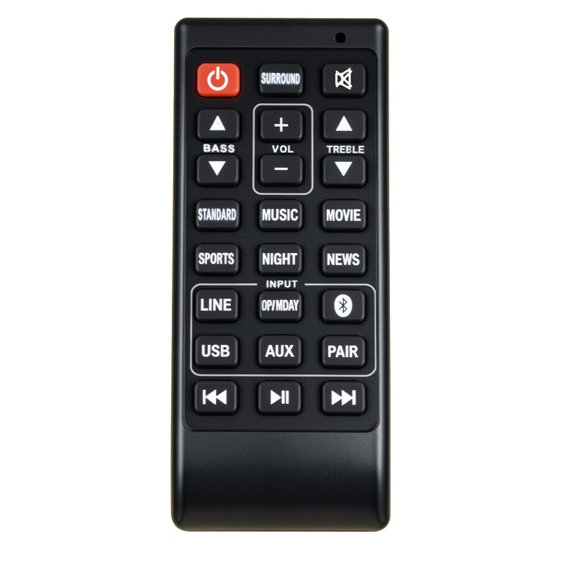 Motiexic Remote for Sanyo Soundbar NC302UH NC300 NC300UH FWSB426F FWSB426FA NC306UH FWSB405FS FWSB415E A (Not for FWSB415E Non-A Model Refer to WIR113001-FA03) - Image 1